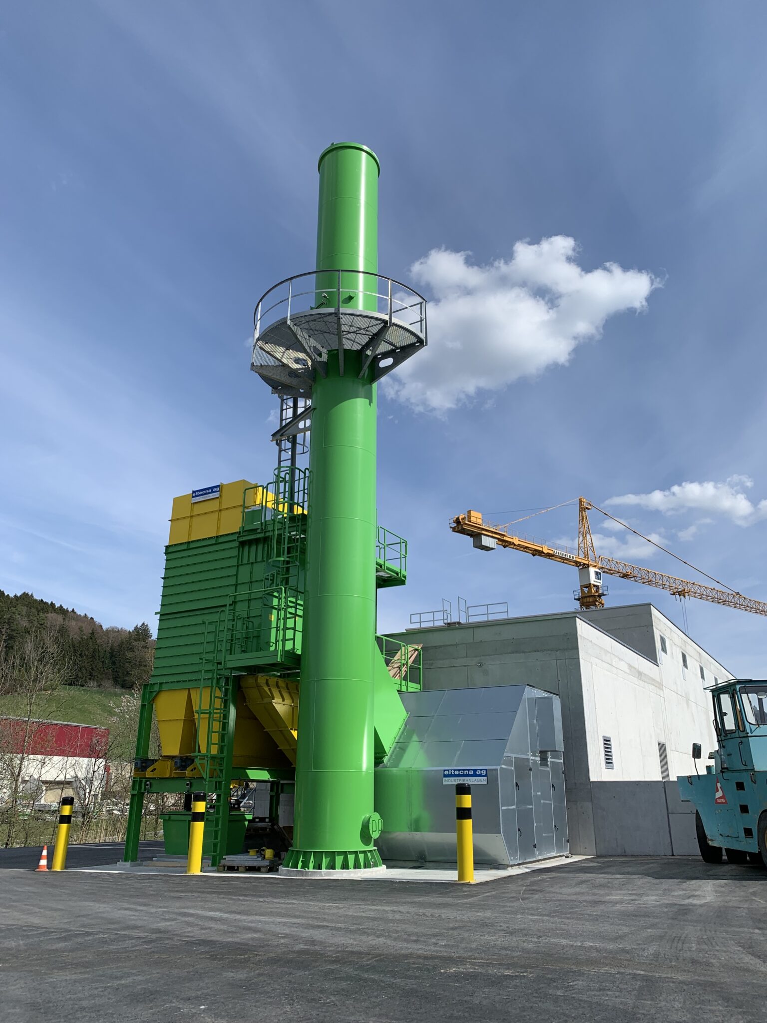 Freistrahlanlage für Betonelemente • eltecna ag